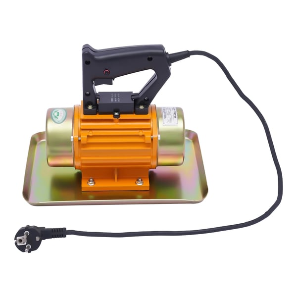 Betonvibratormotor - Vibrationsmotor - Enfaset - 250 W - 220 V 50 Hz - 200 kg vibrationskraft - 3500 omdr./min - Kabel 1,5 m - Guld