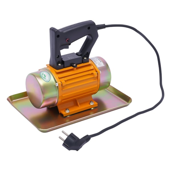 Betonvibratormotor - Vibrationsmotor - Enfaset - 250 W - 220 V 50 Hz - 200 kg vibrationskraft - 3500 omdr./min - Kabel 1,5 m - Guld