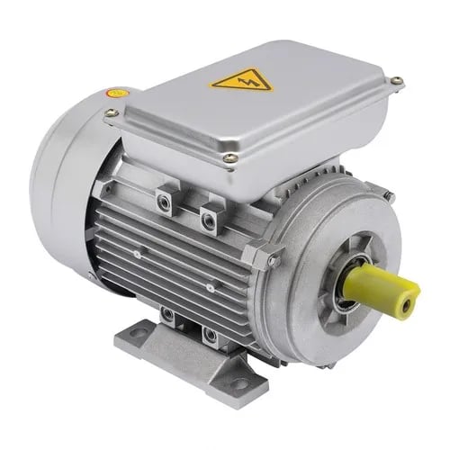 Elmotor - 1-faset AC-motor - 240V 750W - Kobberviklinger - IP55 - Høj virkningsgrad - Aluminiumhus - Til industrimaskiner
