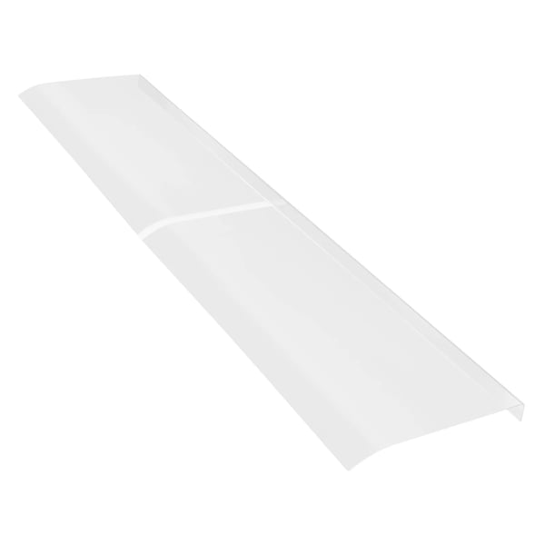 Ovi-/ikkunakatos - Katos 50×200 cm - Kirkas levy - PET/ABS - Seinäasennettava - Paksuus 3,5 mm - Valkoinen
