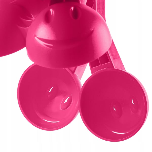 Sneboldform - Sneboldtang - Robust plast - Ergonomisk greb - Til børn og voksne - Lyserød