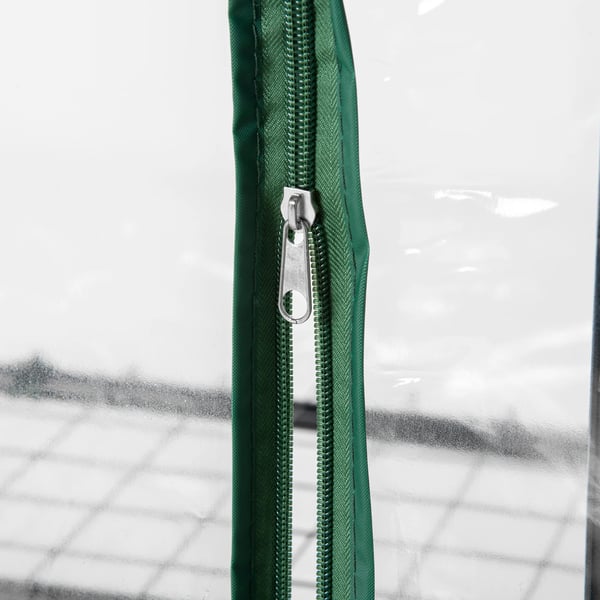 Trädgårdsväxthus - Miniväxthus med 4 hyllor - För odling - Vattentät - 70 x 50 x 160 cm - Silver