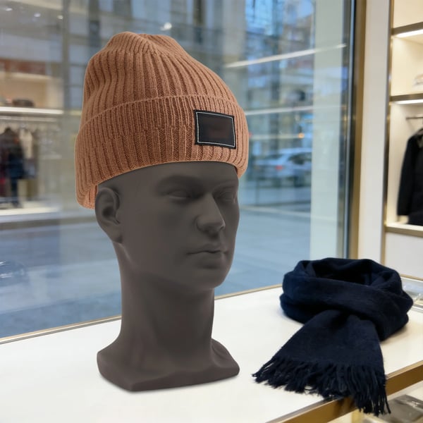 Mannequinhoved - Parykstativ/hatstander - 30 cm Højde - PVC - Til Parykker & Hatte - Butiksudstilling - Mat Sort
