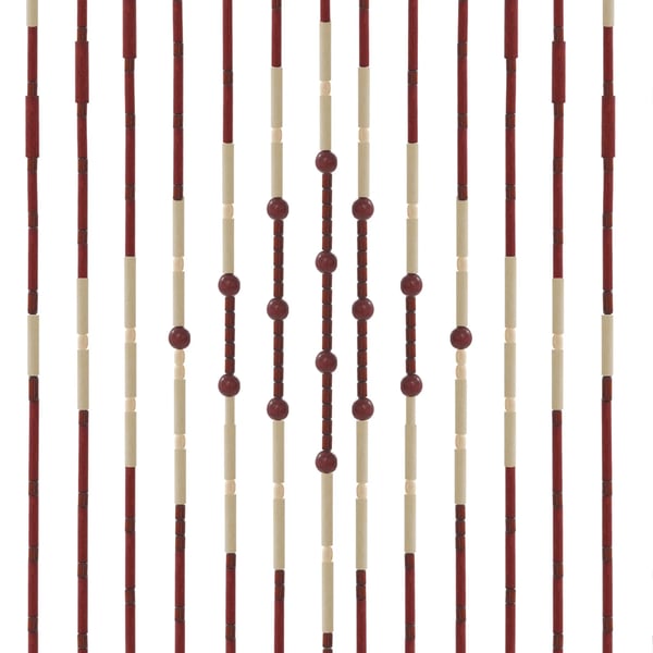 Perlegardin - Dørforhæng - Bambusperler - 90 x 175 cm - 27 strenge - Rumdeler