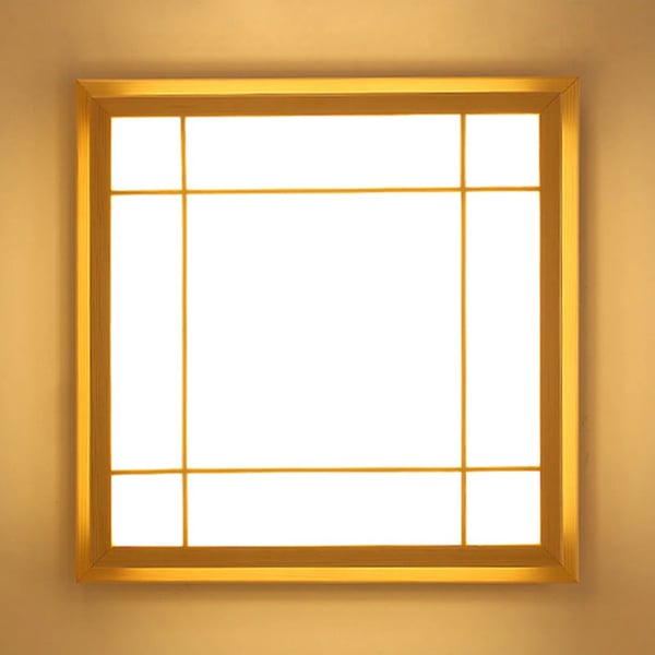 LED loftlampe - Plafond - Overflademonteret - Træ - 24 W - 220 V AC - Ikke dæmpbar - Varmhvid 3000K
