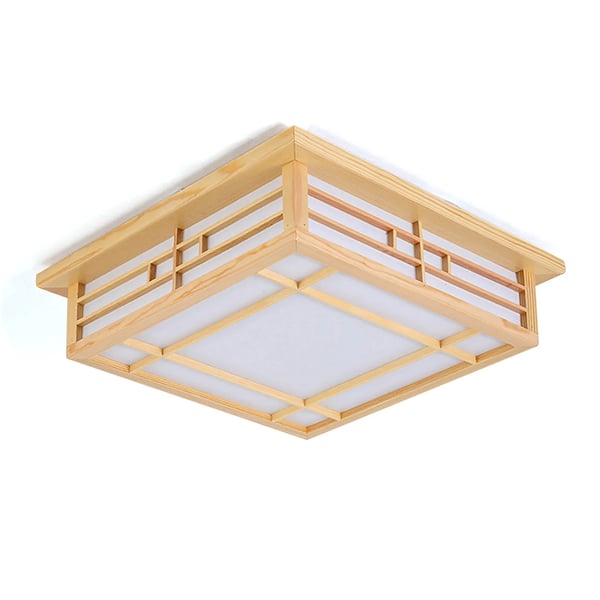 LED loftlampe - Plafond - Overflademonteret - Træ - 24 W - 220 V AC - Ikke dæmpbar - Varmhvid 3000K