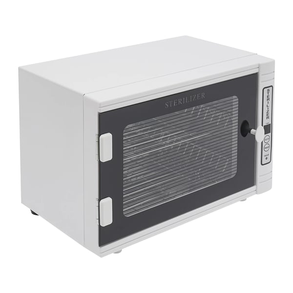 Nagelverktygssterilisator - Steriliseringsskåp - 12 L Kapacitet - Timer 5–60 min - Rostfri bricka - 220 V EU-kontakt - 8 W - CE-certifierad - Svart