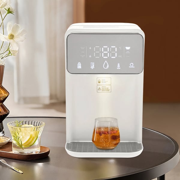 Varmtvandsdispenser - Instant vanddispenser - Kapacitet 3,5 l - Effekt 2000 W - Digitalt display - Hurtig opvarmning - Til kaffe & te - Hvid