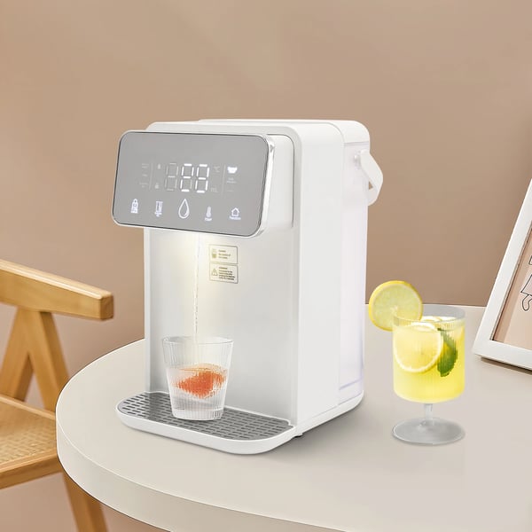 Varmtvandsdispenser - Instant vanddispenser - Kapacitet 3,5 l - Effekt 2000 W - Digitalt display - Hurtig opvarmning - Til kaffe & te - Hvid