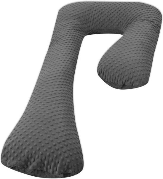 Ammepude - Graviditetspude - 100% Bomuld - 235 cm - Grå