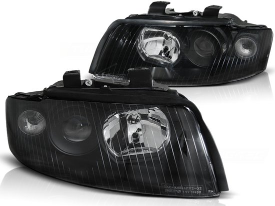 Forlygter AUDI A4 B6 10 00-10 04 SORT