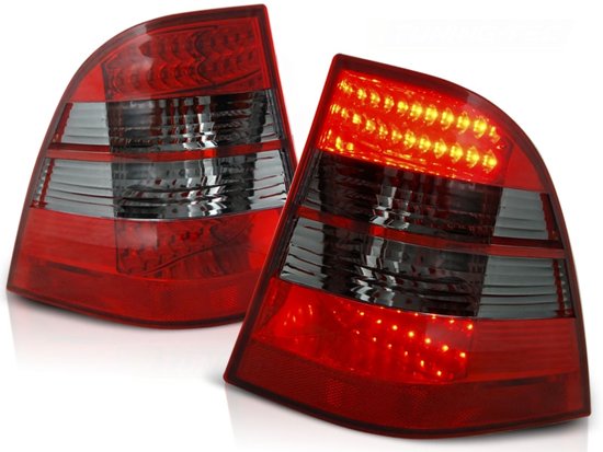 Takavalot MERCEDES W163 ML M-sarja 03 98-05 PUNAINEN SAVU LED