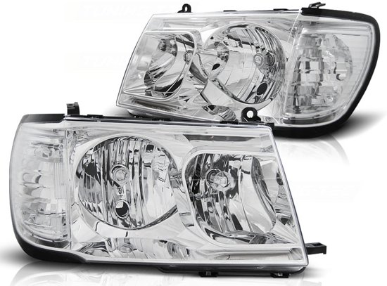 Strålkastare TOYOTA LAND CRUISER FJ100 98-04 KROM