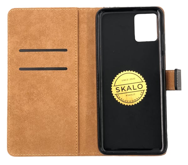 SKALO Motorola Moto G32 Lompakkokotelo Aitoa nahkaa