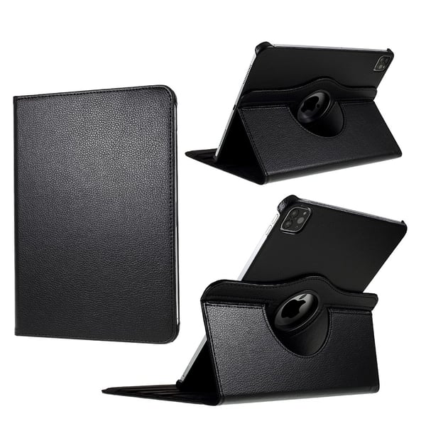 SKALO iPad Pro 12.9 (Gen 4/5/6) 360 Litchi Flip Cover - Sort