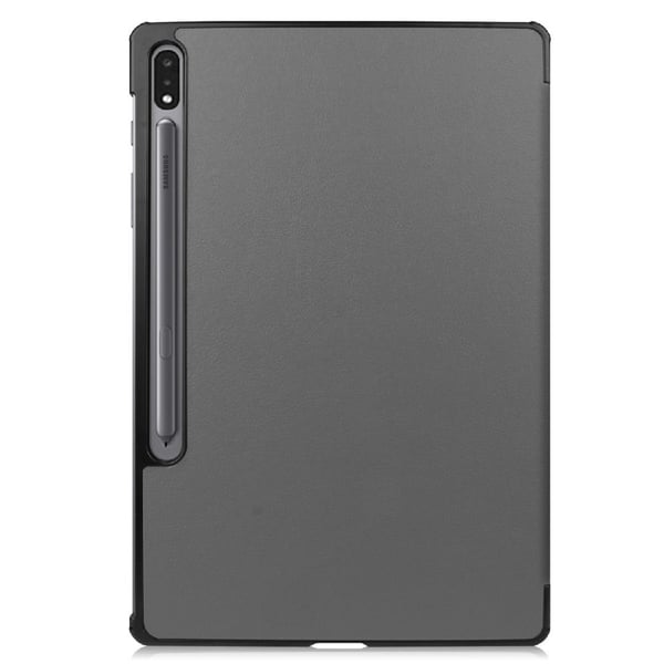 SKALO Samsung Tab S7 FE Trifold Suojakotelo - Harmaa
