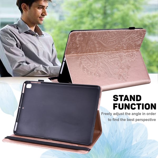 SKALO Samsung Tab A8 10.5 (2021/2022) Mandala Flip Cover - Rosa guld