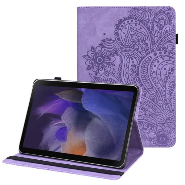 SKALO Samsung Tab A8 10.5 (2021/2022) Mandala Flip Cover - Lilla