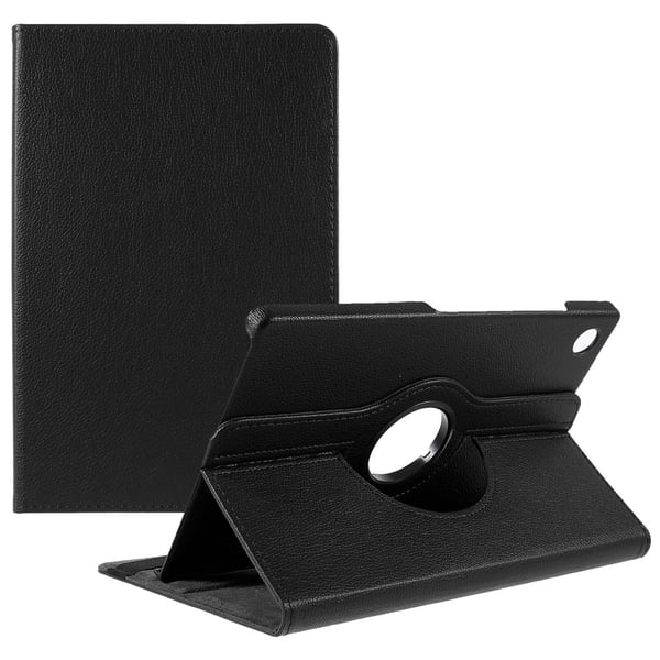 SKALO Samsung Tab A8 10.5 (2021/2022) 360 Litchi Fodral - Svart