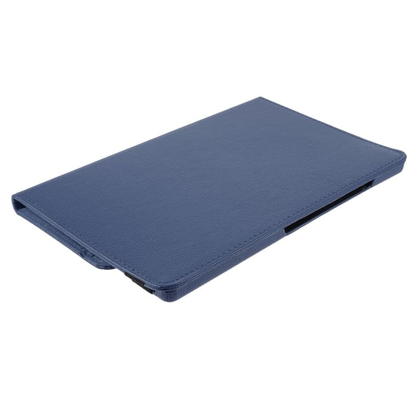 SKALO Samsung Tab A8 10.5 (2021/2022) 360 Litchi Flip Cover - Mørkeblå