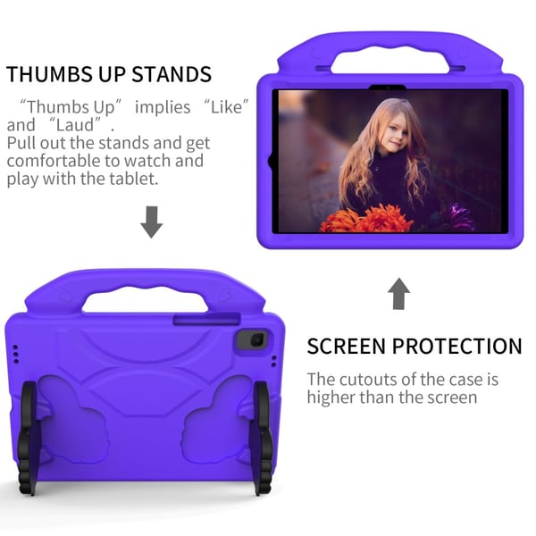 SKALO Samsung Tab A8 10.5 (2021/2022) Thumb Up Børneskal - Lilla