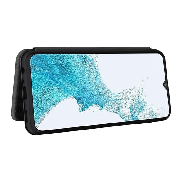 SKALO Samsung A23 5G Carbon Fiber Pungetui - Sort