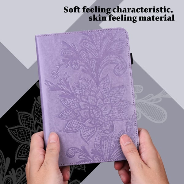 SKALO Samsung Tab S8 Mandala Flip Cover - Lilla