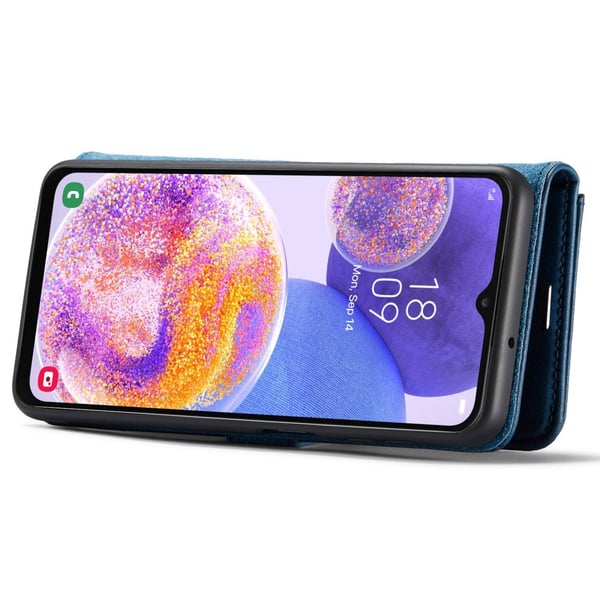 DG MING Samsung A23 5G 2-i-1 Magnet Pungetui - Blå