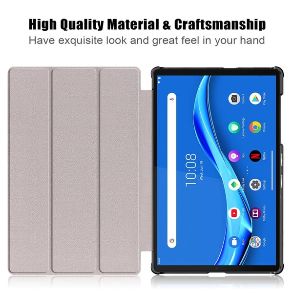 SKALO Lenovo Tab M10 FHD Plus 10.3" Trifold Flip Cover - Blå