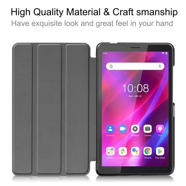SKALO Lenovo Tab M7 (Gen 2/3) Trifold Flip Cover - Sort