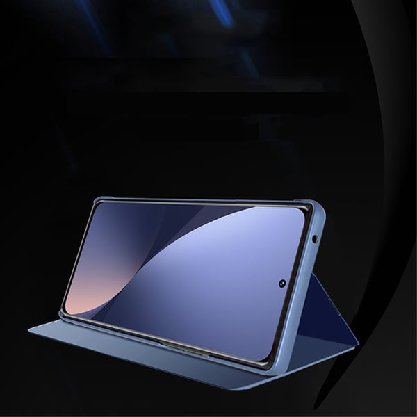 SKALO Xiaomi 12 Clear View Mirror Etui - Mørk lilla