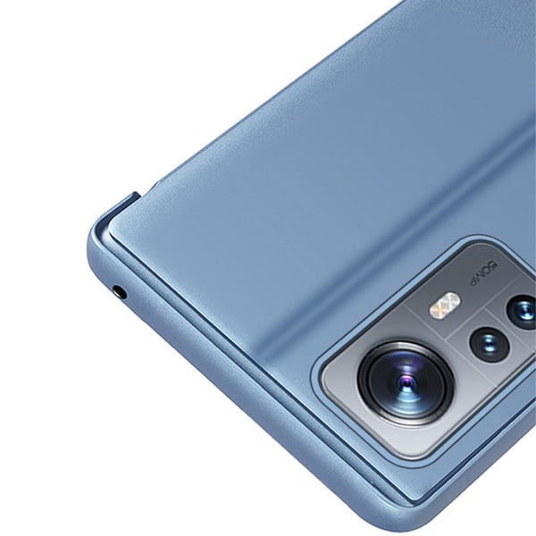 SKALO Xiaomi 12 Clear View Mirror Etui - Mørk lilla