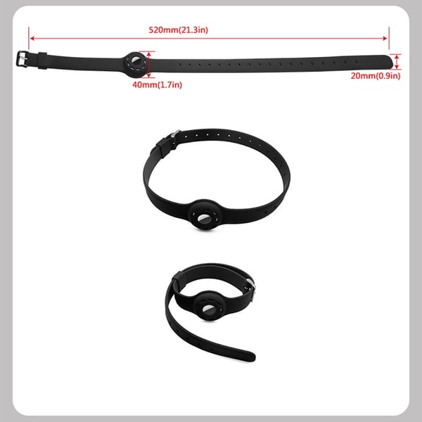 SKALO AirTag Holder Silicone Pet Collar - Grøn
