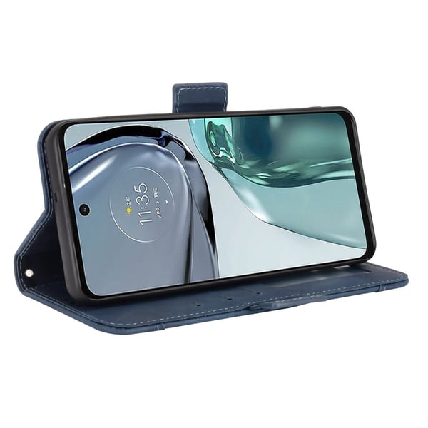 SKALO Motorola Moto G62 5G 6-RUM Pungetaske - Blå