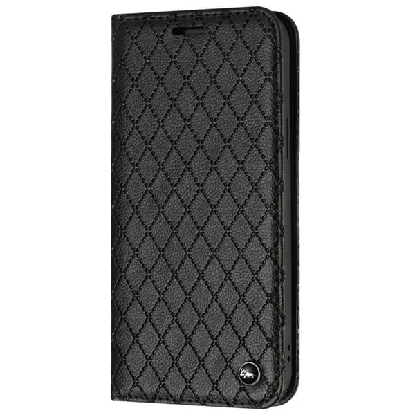 SKALO Xiaomi Redmi 10C Rhombus Litchi Flip Cover - Sort