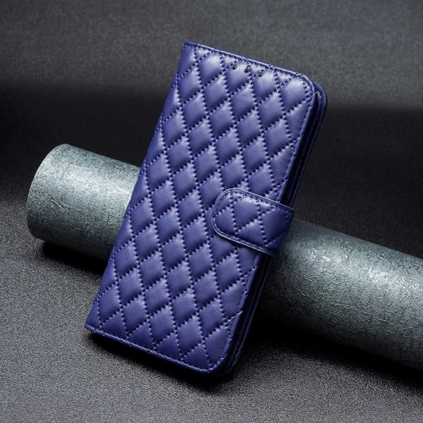 SKALO Motorola Moto G22 BINFEN COLOR Tikattu Lompakko - Sininen
