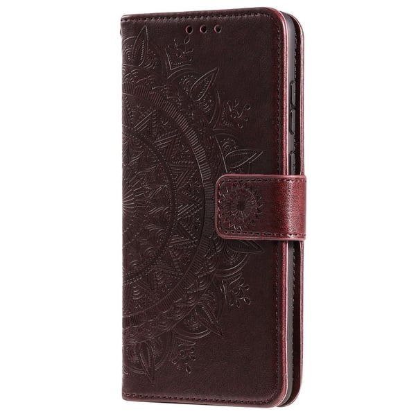 SKALO OnePlus 10T 5G Mandala Flip Cover - Brun