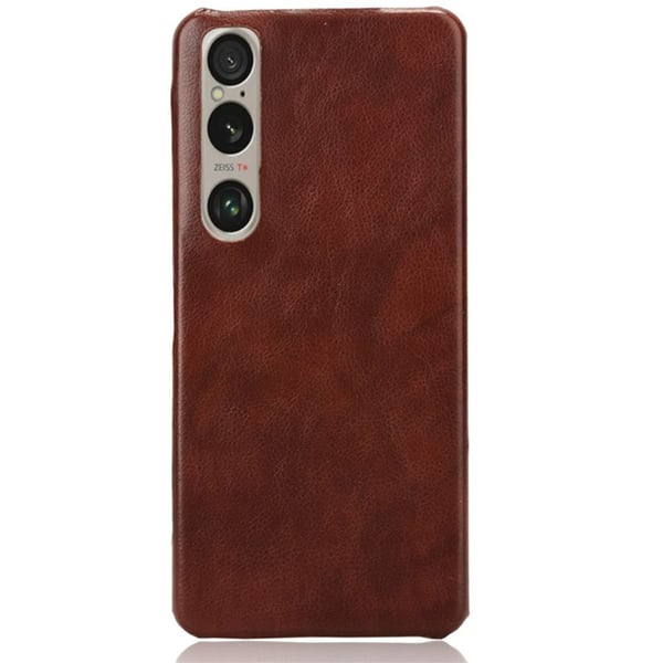 SKALO Sony Xperia 1 VI PU-Läder Skal - Brun