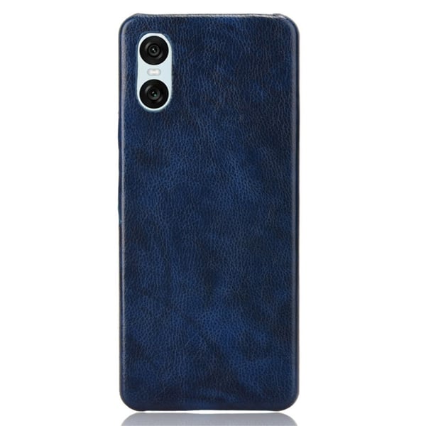 SKALO Sony Xperia 10 VI PU-Läder Skal - Blå