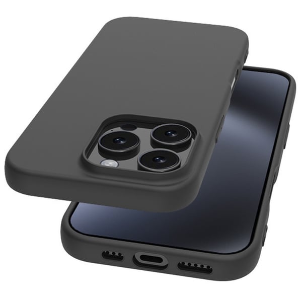SKALO iPhone 16 Pro Max Matte Black Ultra-tynd TPU Cover