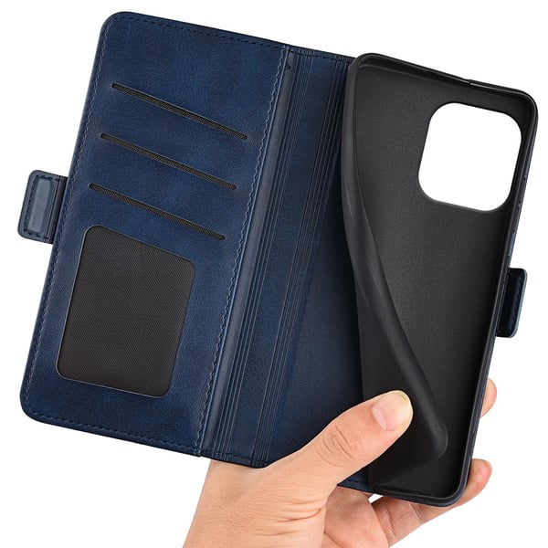 SKALO iPhone 16 Pro Max Premium Wallet Flip Cover - Blå