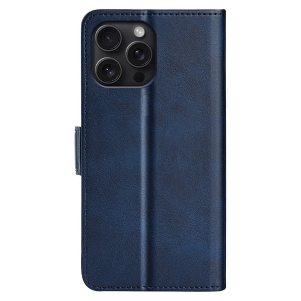 SKALO iPhone 16 Pro Max Premium Wallet Flip Cover - Blå