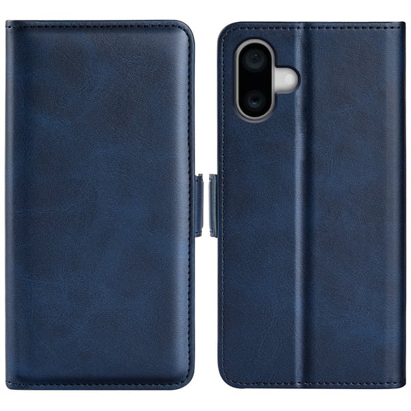 SKALO iPhone 16 Plus Premium Wallet Flip Cover - Blå