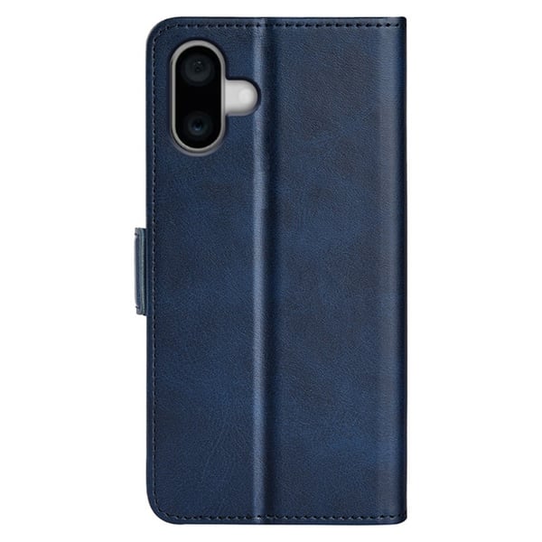 SKALO iPhone 16 Plus Premium Wallet Flip Cover - Blå