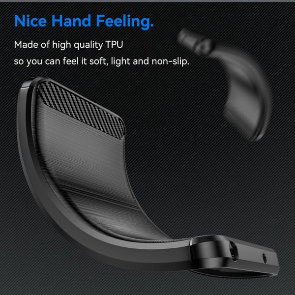 SKALO iPhone 16 Armor Carbon Stødsikker TPU-cover