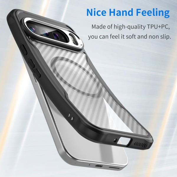 SKALO Google Pixel 9 Pro XL Carbon Fiber Translucent Cover