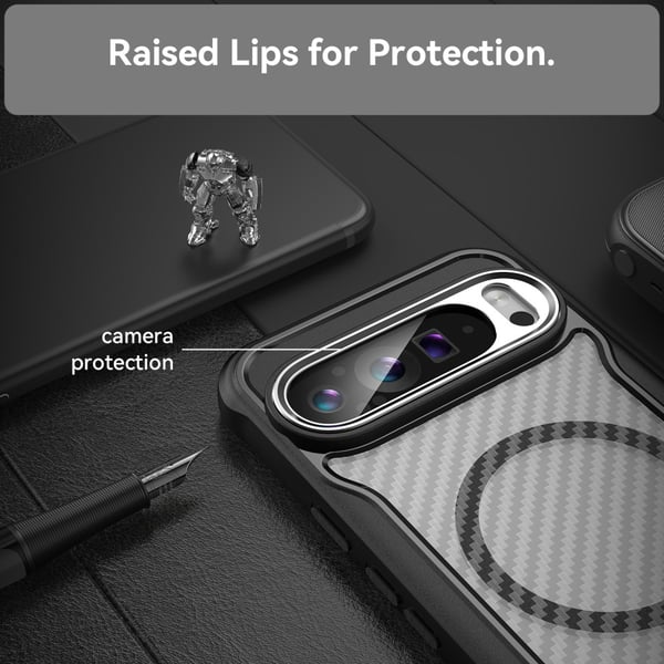 SKALO Google Pixel 9 Pro XL Carbon Fiber Translucent Cover
