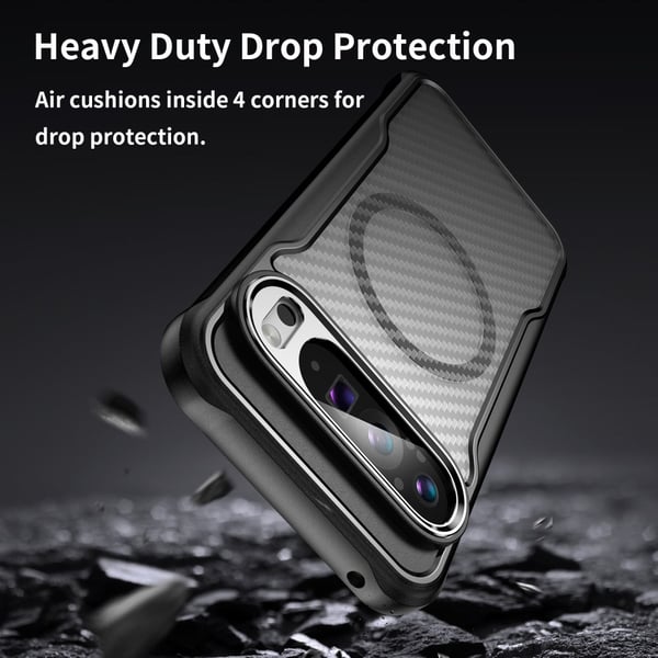 SKALO Google Pixel 9 Pro XL Carbon Fiber Translucent Cover