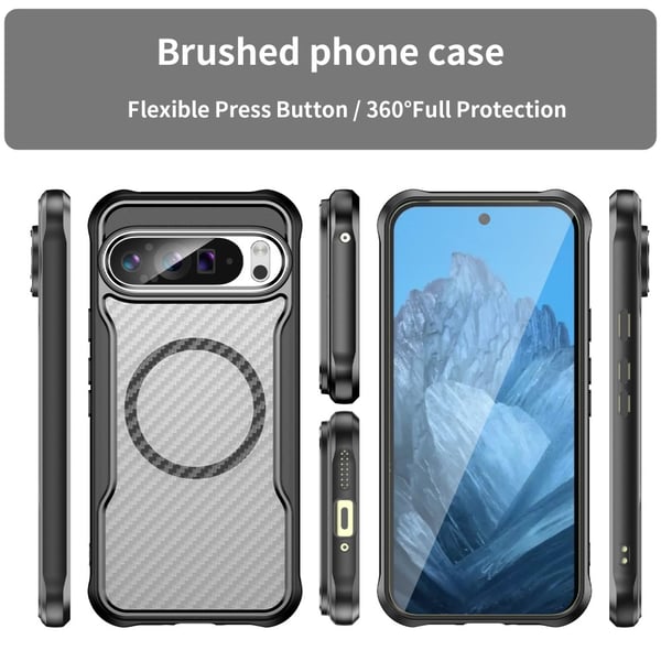 SKALO Google Pixel 9 Pro XL Carbon Fiber Translucent Cover
