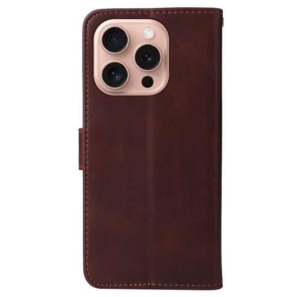 SKALO iPhone 16 Pro PU-læder Pungetui